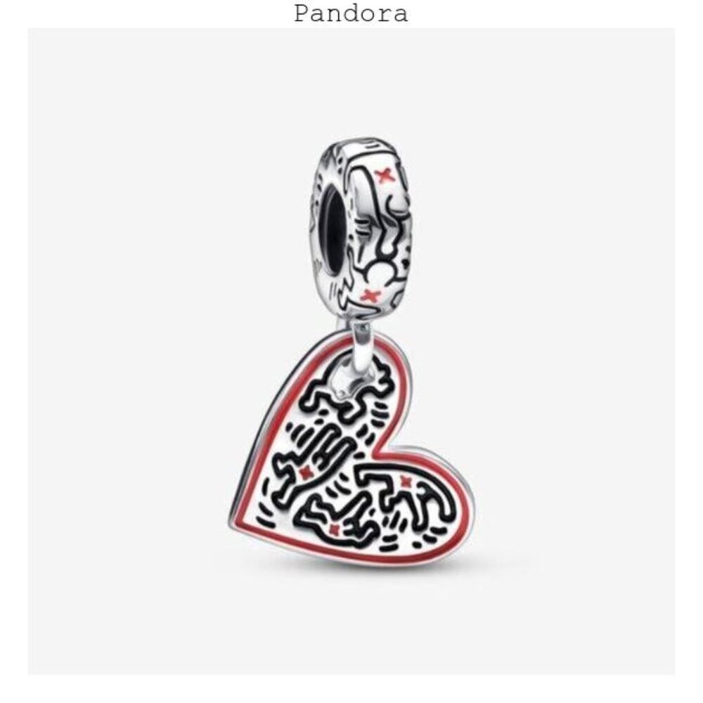 Pandora Keith Haring��? x Pandora Line Art People Heart Dangle Charm
